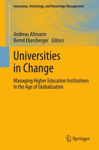 Cover image: Universities in Change 9781461445890