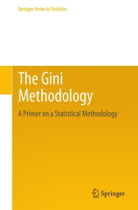 Omslagafbeelding: The Gini Methodology 9781461447191