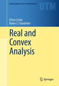 Cover image: Real and Convex Analysis 9781461452560