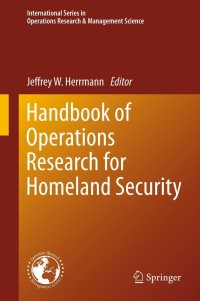 Cover image: Handbook of Operations Research for Homeland Security 9781461452775