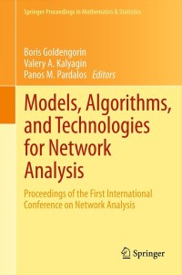 Titelbild: Models, Algorithms, and Technologies for Network Analysis 9781493901746