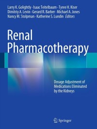 Imagen de portada: Renal Pharmacotherapy 9781461457992