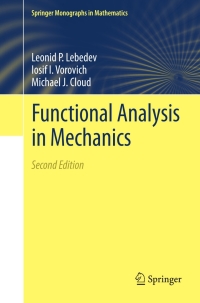 Cover image: Functional Analysis in Mechanics 2nd edition 9781461458678