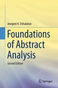 Cover image: Foundations of Abstract Analysis 2nd edition 9781461459613