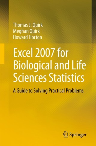 Cover image: Excel 2007 for Biological and Life Sciences Statistics 9781461460022