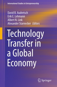 Cover image: Technology Transfer in a Global Economy 9781461461012