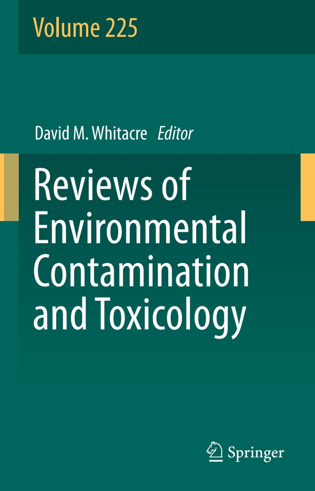 Reviews of Environmental Contamination and Toxicology Volume 225