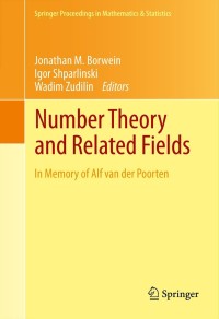 Cover image: Number Theory and Related Fields 9781461466413