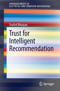 Titelbild: Trust for Intelligent Recommendation 9781461468943