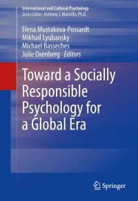 Titelbild: Toward a Socially Responsible Psychology for a Global Era 9781461473909