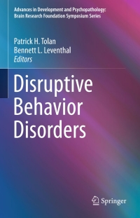表紙画像: Disruptive Behavior Disorders 9781461475569