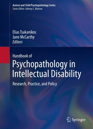 Imagen de portada: Handbook of Psychopathology in Intellectual Disability 9781461482499