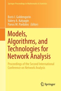 Cover image: Models, Algorithms, and Technologies for Network Analysis 9781461485872