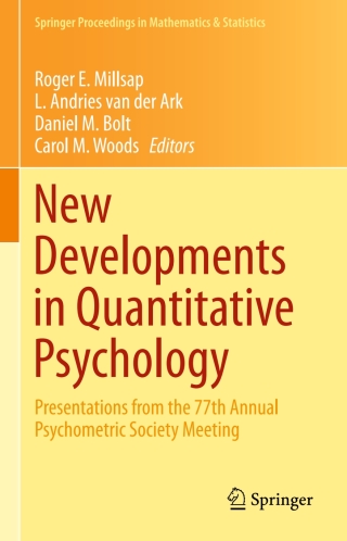 Cover image: New Developments in Quantitative Psychology 9781461493471