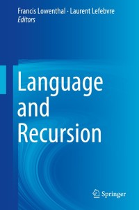 Cover image: Language and Recursion 9781461494133