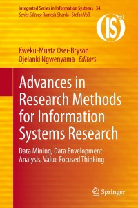 Cover image: Advances in Research Methods for Information Systems Research 9781461494621