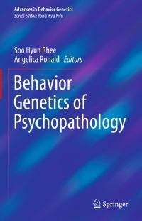 Cover image: Behavior Genetics of Psychopathology 9781461495086