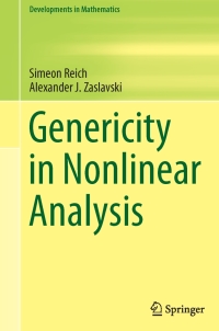 صورة الغلاف: Genericity in Nonlinear Analysis 9781461495321