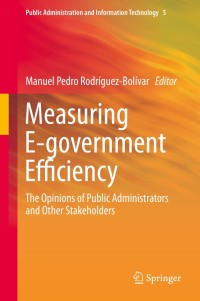 Cover image: Measuring E-government Efficiency 9781461499817