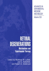 Imagen de portada: Retinal Degenerations 1st edition 9780306477812