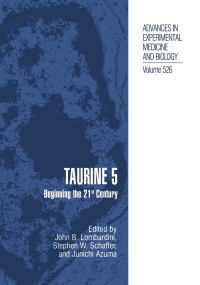 Imagen de portada: Taurine 5 1st edition 9780306477690