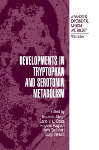 Titelbild: Developments in Tryptophan and Serotonin Metabolism 9780306477553