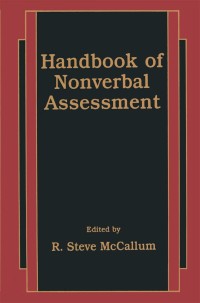 Cover image: Handbook of Nonverbal Assessment 1st edition 9780306477157