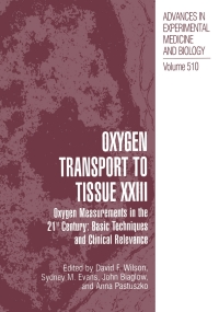 Cover image: Oxygen Transport To Tissue XXIII 1st edition 9780306473944