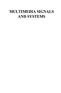 Cover image: Multimedia Signals and Systems 9781402072703