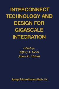 Imagen de portada: Interconnect Technology and Design for Gigascale Integration 1st edition 9781402076060