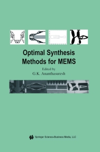 Cover image: Optimal Synthesis Methods for MEMS 1st edition 9781402076206