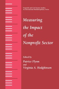 Cover image: Measuring the Impact of the Nonprofit Sector 1st edition 9780306465475