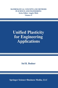 Cover image: Unified Plasticity for Engineering Applications 9780306467448