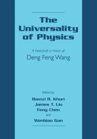 صورة الغلاف: The Universality of Physics 1st edition 9780306467035