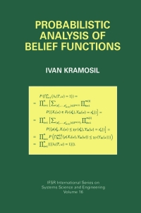 Cover image: Probabilistic Analysis of Belief Functions 9780306467028