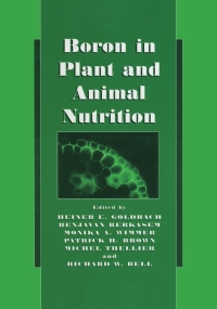 Imagen de portada: Boron in Plant and Animal Nutrition 1st edition 9780306472435
