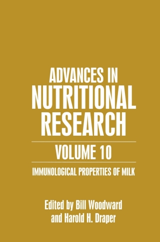 Cover image: Advances in Nutritional Research Volume 10 1st edition 9780306466038