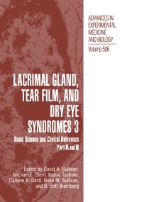 Cover image: Lacrimal Gland, Tear Film, and Dry Eye Syndromes 3 1st edition 9781461352082