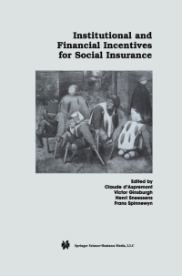 Imagen de portada: Institutional and Financial Incentives for Social Insurance 1st edition 9780792374176