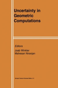 表紙画像: Uncertainty in Geometric Computations 1st edition 9780792373094