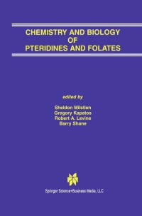 Omslagafbeelding: Chemistry and Biology of Pteridines and Folates 1st edition 9780792376750