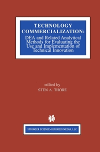 Cover image: Technology Commercialization 1st edition 9781402070174