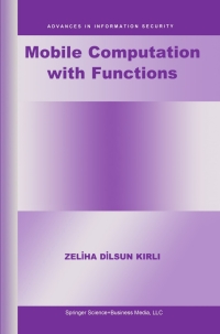 Imagen de portada: Mobile Computation with Functions 9781402070242