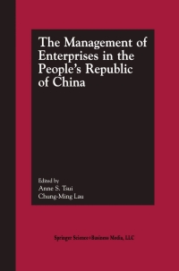 Cover image: The Management of Enterprises in the People’s Republic of China 1st edition 9781461353928