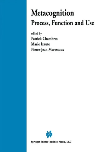 Imagen de portada: Metacognition 1st edition 9781461353942