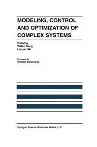 Imagen de portada: Modeling, Control and Optimization of Complex Systems 1st edition 9781402072086