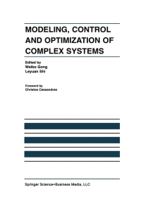 Cover image: Modeling, Control and Optimization of Complex Systems 1st edition 9781402072086