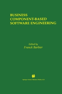 Immagine di copertina: Business Component-Based Software Engineering 1st edition 9781402072079