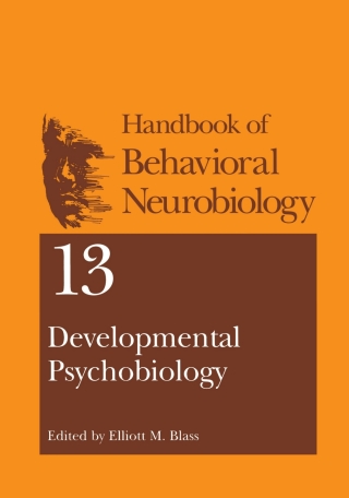 Imagen de portada: Developmental Psychobiology 1st edition 9781461512097