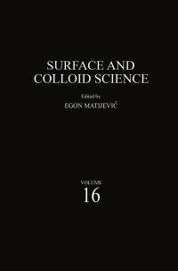 Imagen de portada: Surface and Colloid Science 1st edition 9780306464560